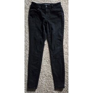 NICE! Women's Maurices Black Jeans Mid-Rise SMALL (4-6) LONG Denim